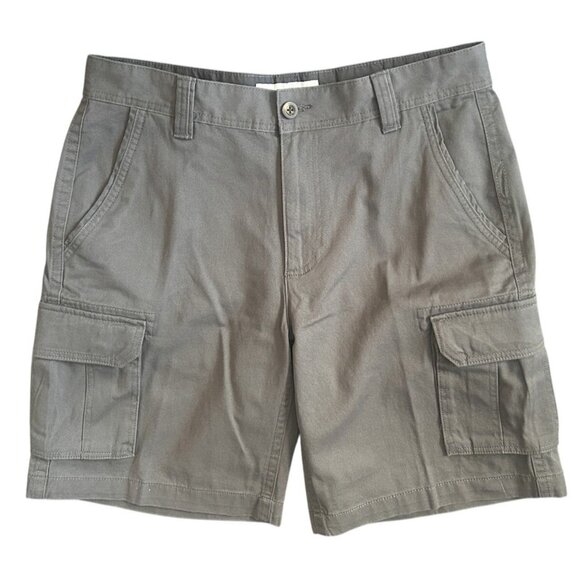 Amazon Essentials Men's Classic-Fit Cargo Short 100% Cotton 10" Inseam Gray 34W - Picture 2 of 10